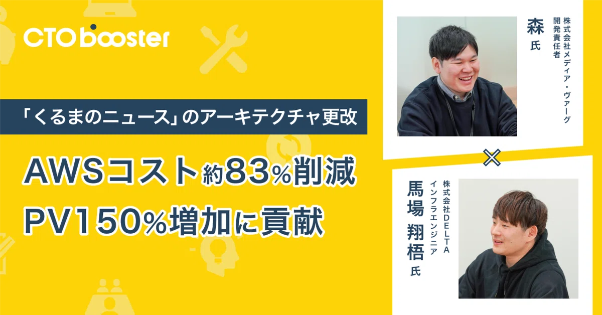 【AWSコストを約83%削減、PV150%に貢献】「くるまのニュース」コスト削減 / 株式会社メディア・ヴァーグ